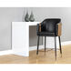 Carter 39.5 inch Napa Black / Napa Cognac Counter Stool